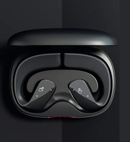 True Wireless Stereo (TWS) Bone Conduction Bluetooth Headphones – Open Ear with Noise Reduction, Sport and Water Resistant