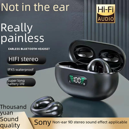 New TWS Bone Conduction Bluetooth Earbuds with Display