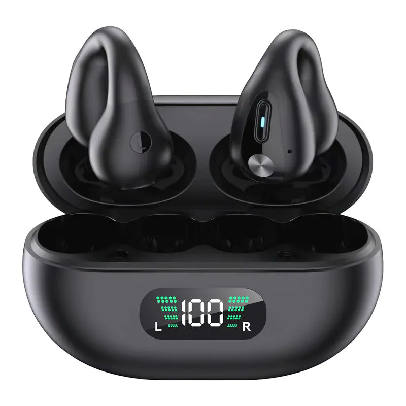 New TWS Bone Conduction Bluetooth Earbuds with Display