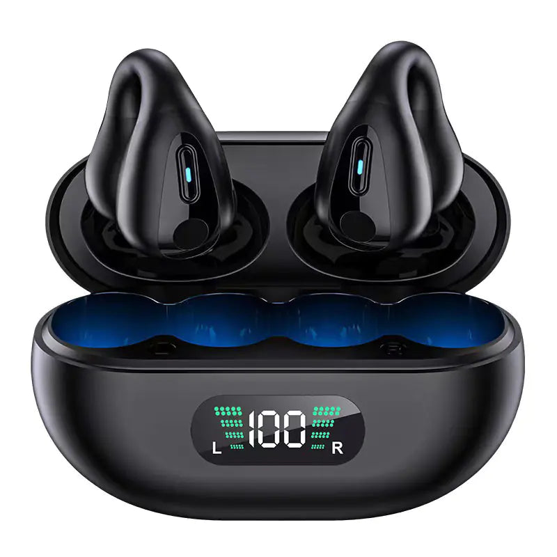 New TWS Bone Conduction Bluetooth Earbuds with Display