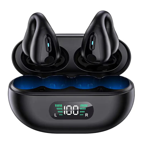 New TWS Bone Conduction Bluetooth Earbuds with Display